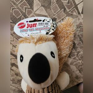 NWT Spot Jump Crunchy Long Tail Hedgehog Dog Plush Toy